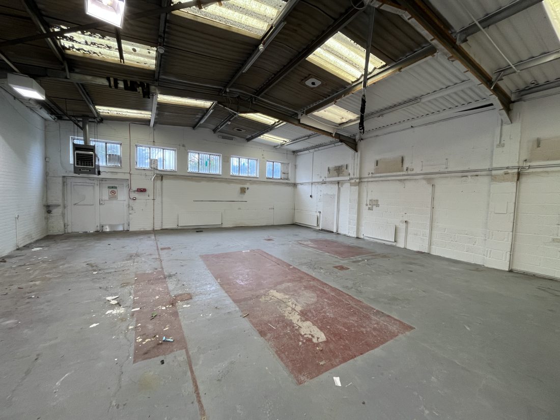 Inside of a warehouse in southampton.